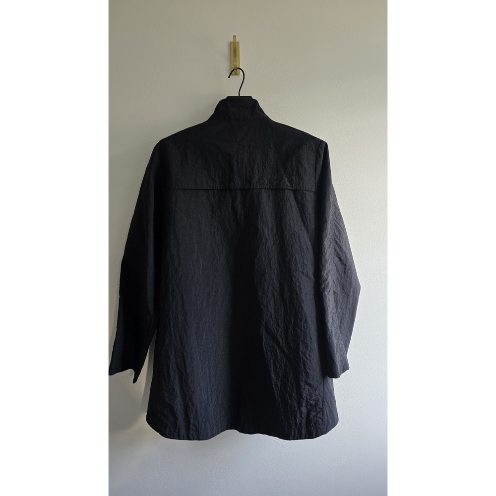 Tart Collection Black Utility Jacket Gold Zip Pockets Lightweight Women's Coat L - Picture 5 of 5
